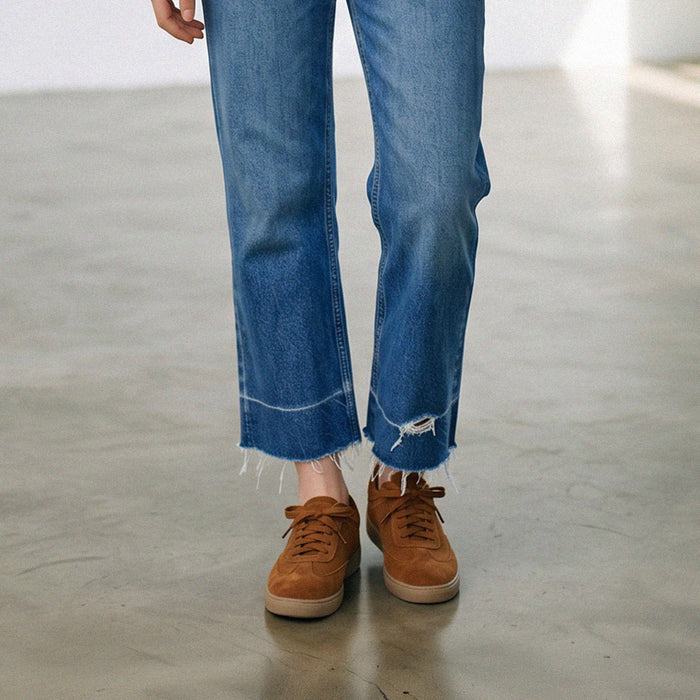 Morena - Brown Leather Sneakers
