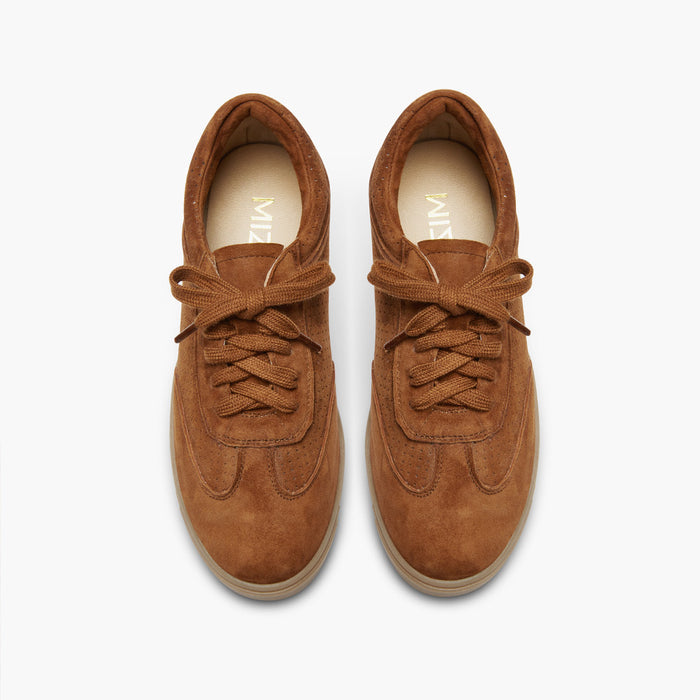 Morena - Brown Leather Sneakers