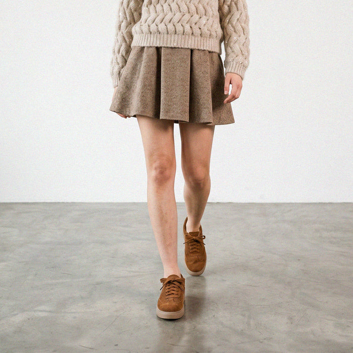 Morena - Brown Leather Sneakers