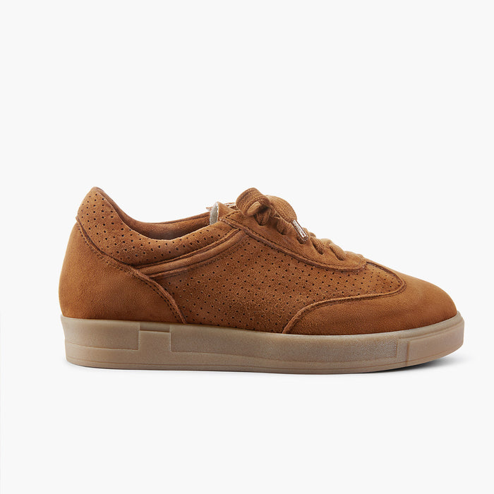 Morena - Brown Leather Sneakers