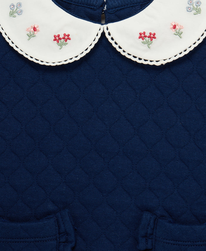 Navy Floral 2-Piece Sweatshirt Set (12M-24M) - Little Me