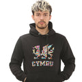 New Multi-Coloured Dragon Cymru Hoodie