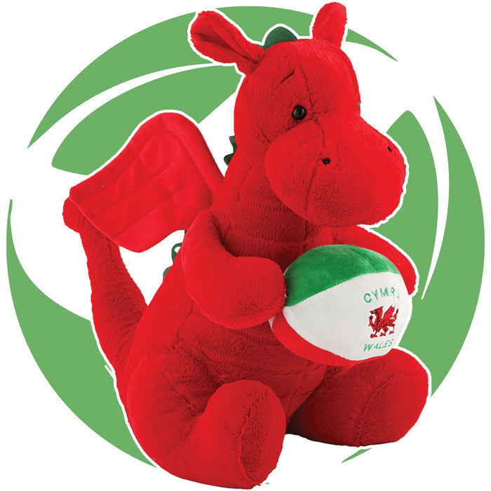 New Welsh EcoDragon Plush | Eco-Friendly Welsh Dragon Toy | Sustainable & Soft Plushie for Kids and Collectors | Symbol of Wales with an Earth-Conscious Twis
