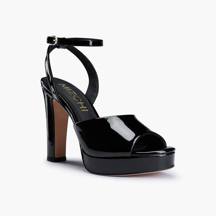 NOMES 11 - black patent platform