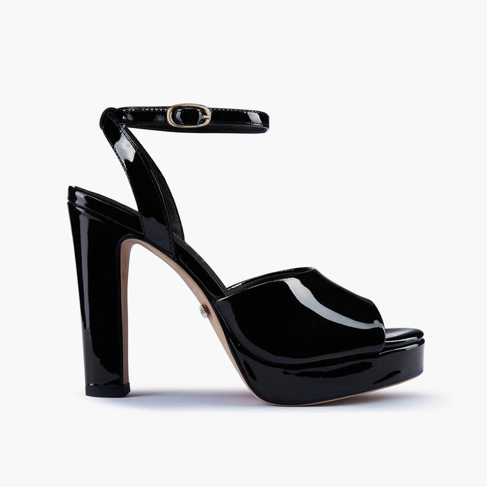 NOMES 11 - black patent platform