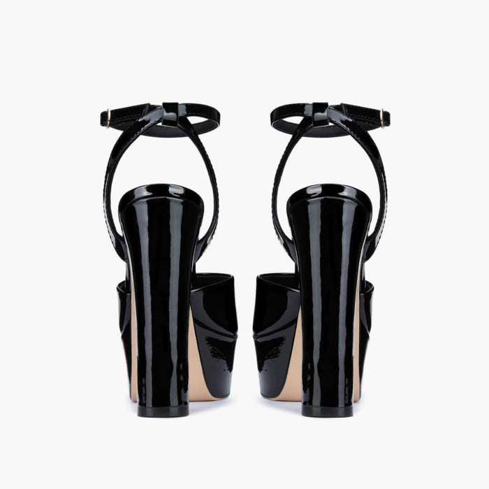 NOMES 13 - black patent platform