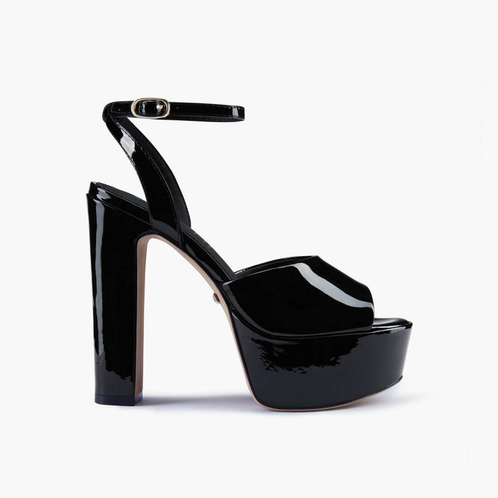 NOMES 13 - black patent platform