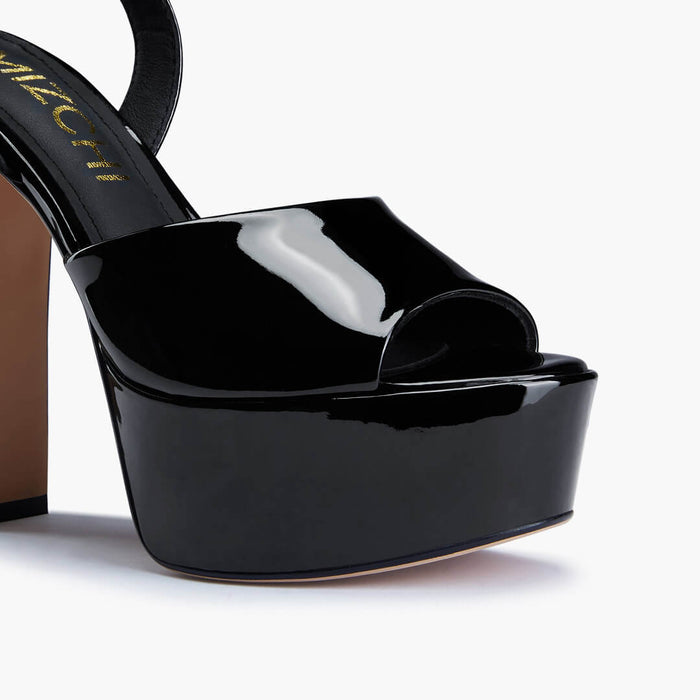 NOMES 13 - black patent platform