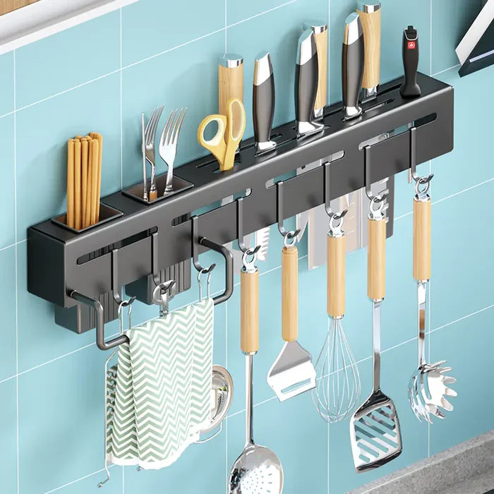 Nordic wall hook rack, black finish
