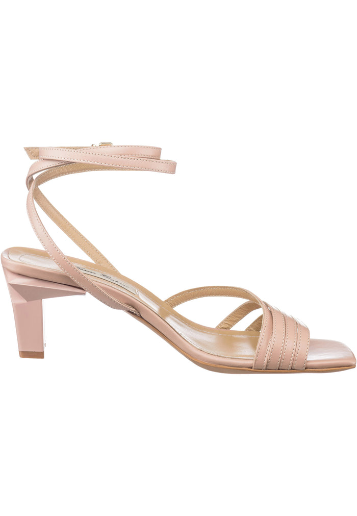 Origami Crossover Sandals - Beige