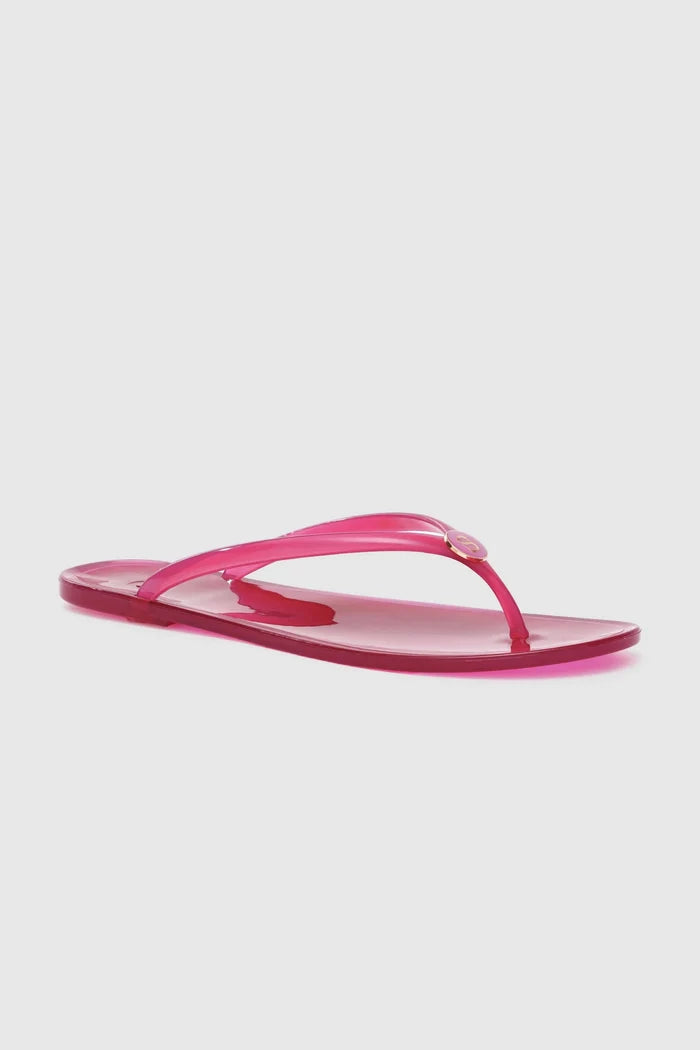 orin sandal in fuchsia by buttonscarves