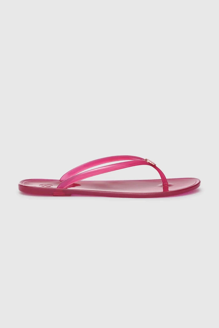 orin sandal in fuchsia by buttonscarves