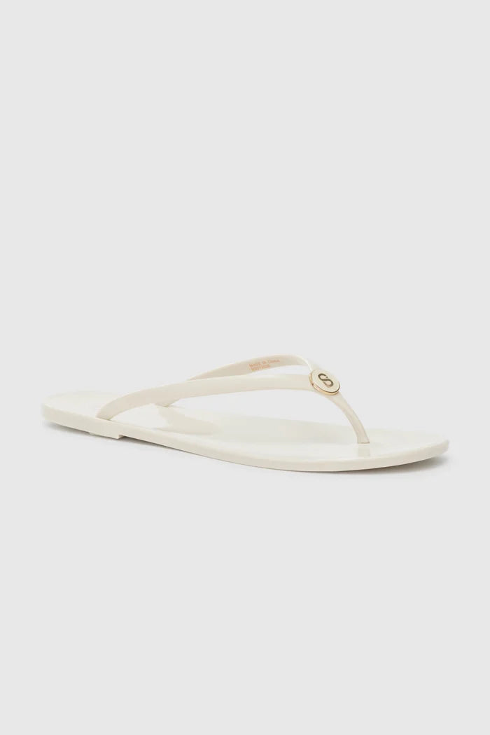 orin sandal in milk by buttonscarves