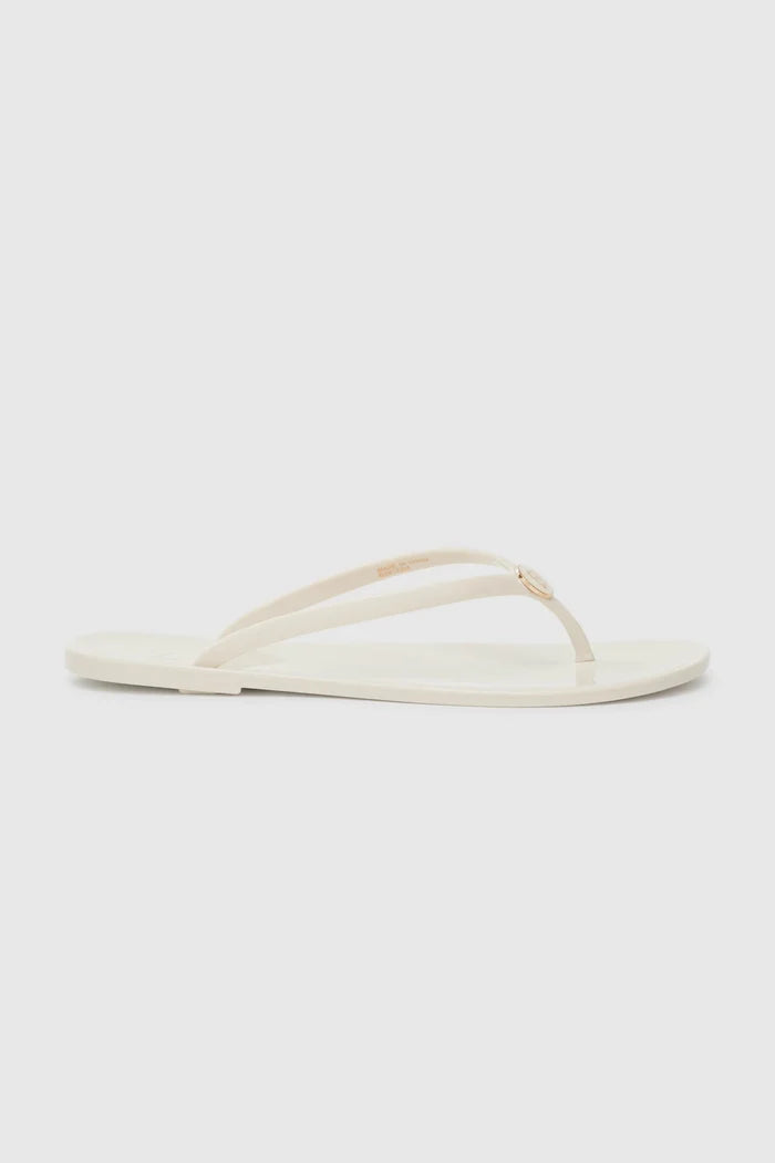 orin sandal in milk by buttonscarves