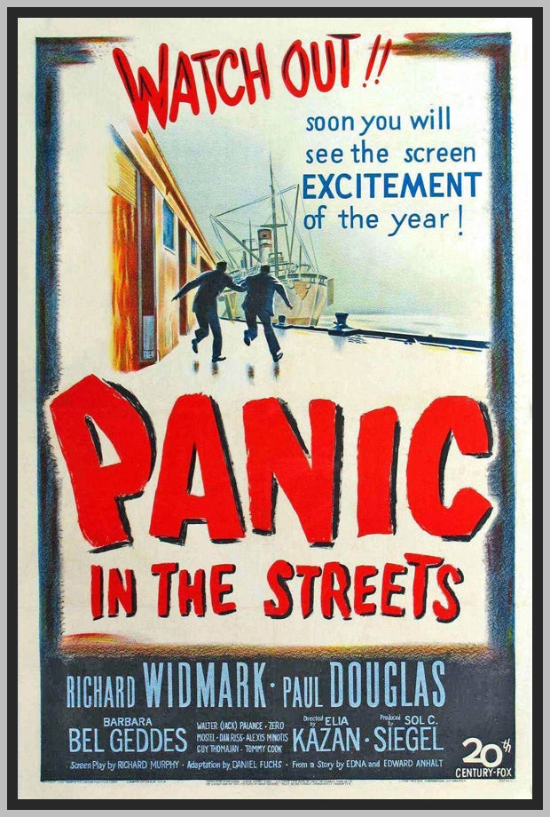 PANIC IN THE STREETS - 1950 - COLORIZED - RICHARD WIDMARK - RARE DVD