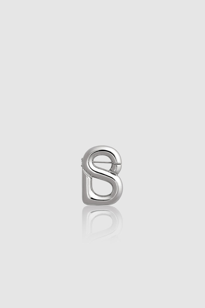 Petite Signature Everyday Brooch - Silver