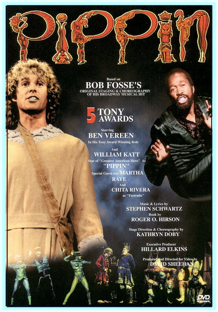 PIPPIN - 1 DVD - 1982 - BEN VEREEN - WILLIAM KATT - CHITA RIVERA - MARTHA RAYE