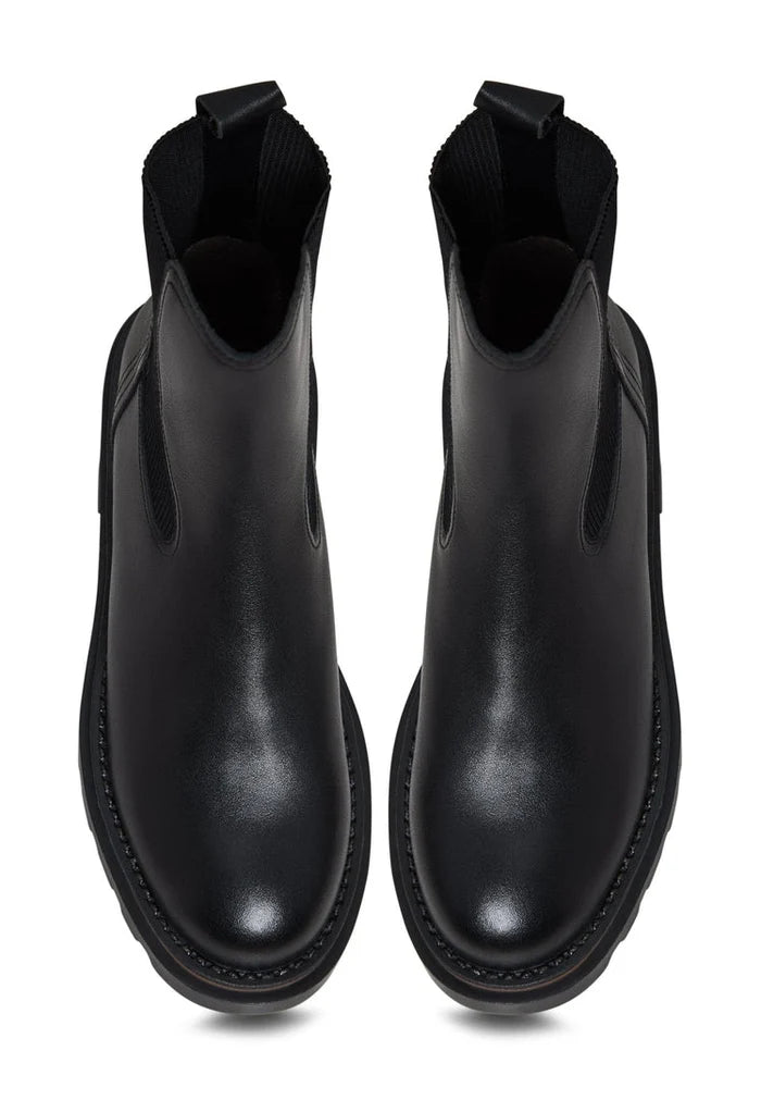 Platform Classic Ankle Boots - Black
