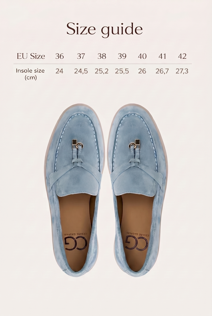 Platform Moccasins Aurelia - Blue