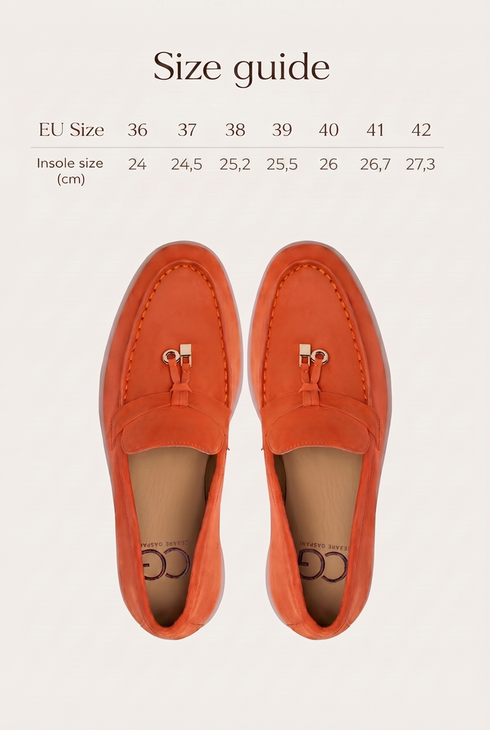 Platform Moccasins Aurelia - Orange