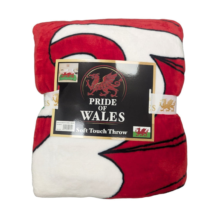 Pride of Wales Soft Touch Fleece Throw Blanket