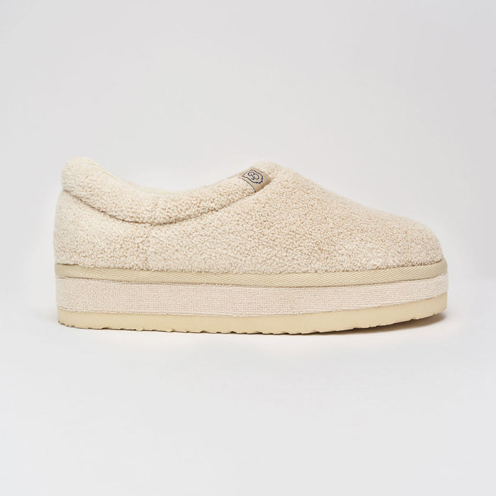 Brunch Puff XXL slipper in Beige terry, product view 3
