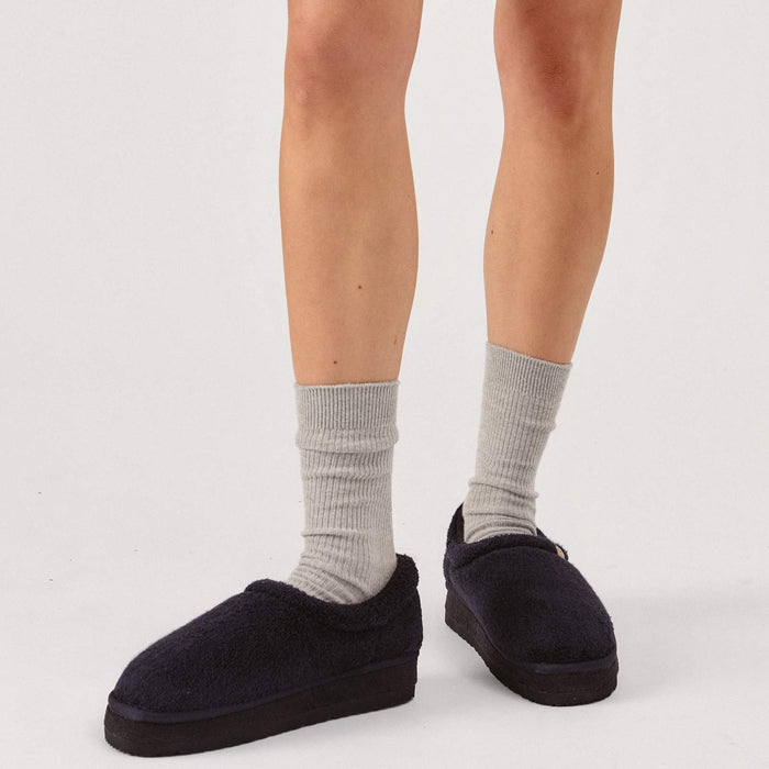 Brunch Puff XXL slipper in Black terry, product view 2