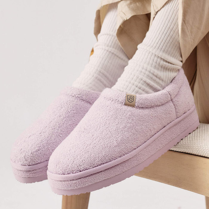 Brunch Puff XXL slipper in Lavender terry, product view 3