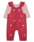 Puppies Woven Overall Set (12M-24M) - Little Me