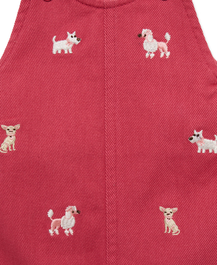 Puppies Woven Overall Set (12M-24M) - Little Me
