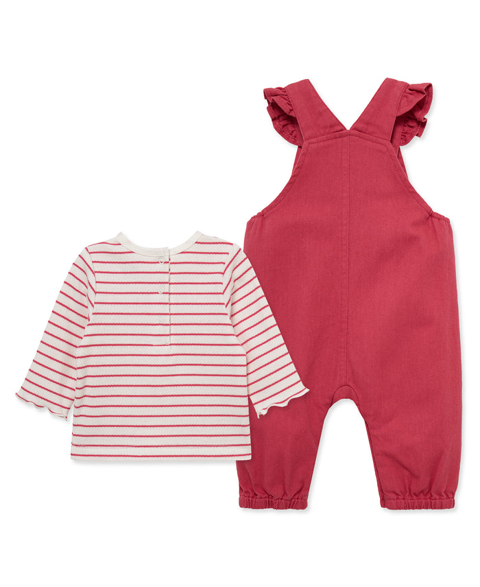 Puppies Woven Overall Set (12M-24M) - Little Me