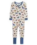 Puppy Non-Slip Convertible Footie Pajama (12M-24M) - Little Me