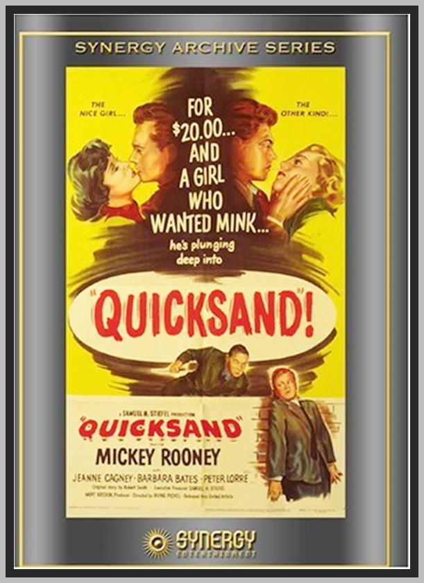 QUICKSAND '50 - COLORIZED - MICKEY ROONEY - RARE DVD