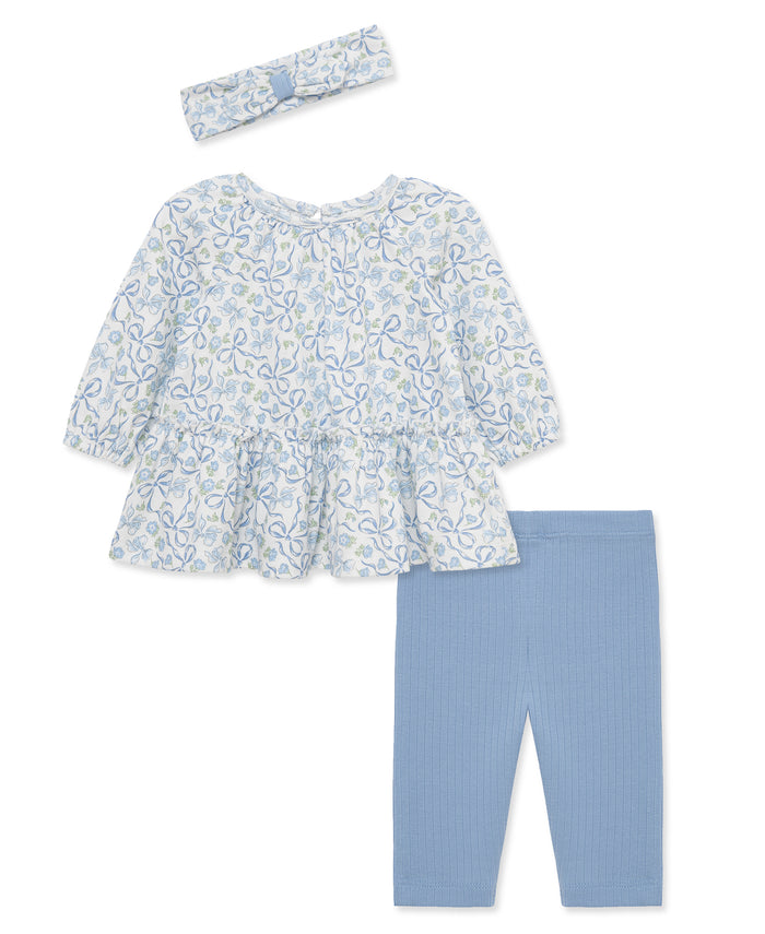 Ribbons Tunic & Legging Set (3M-12M) - Little Me