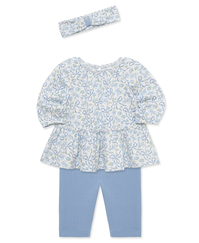 Ribbons Tunic & Legging Set (3M-12M) - Little Me