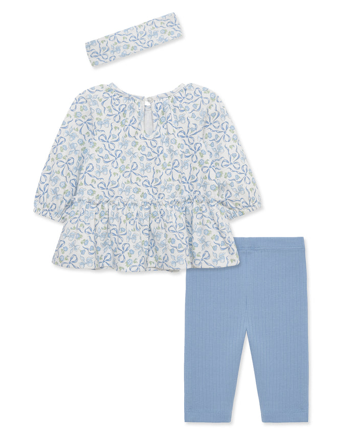 Ribbons Tunic & Legging Set (3M-12M) - Little Me