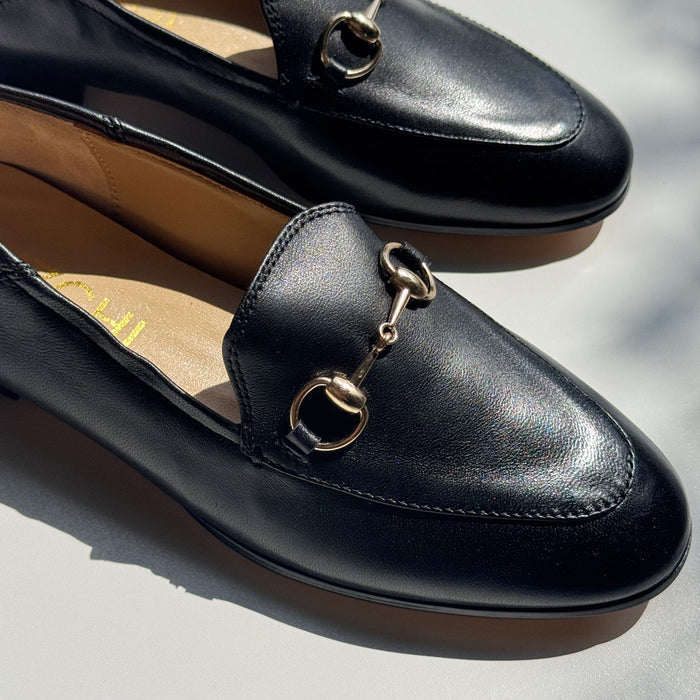 ROCHELLE BLACK - leather loafers