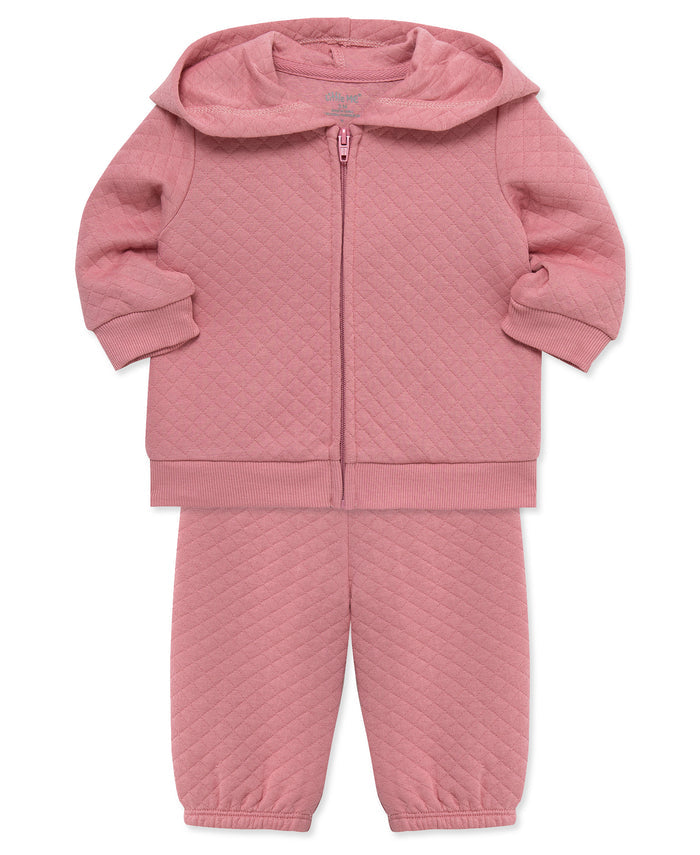 Rose Quilt Jacket Set (3M-12M) - Little Me