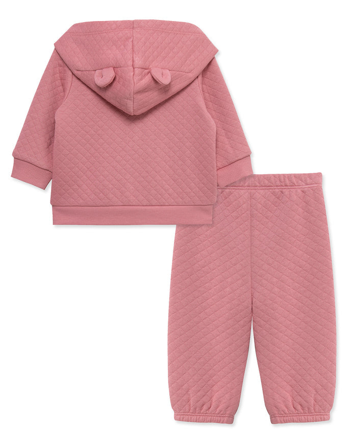 Rose Quilt Jacket Set (3M-12M) - Little Me