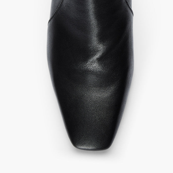 ROXANNE BLACK - leather ankle boots