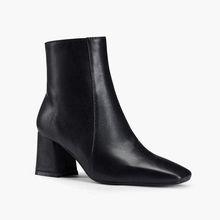 ROXANNE BLACK - leather ankle boots