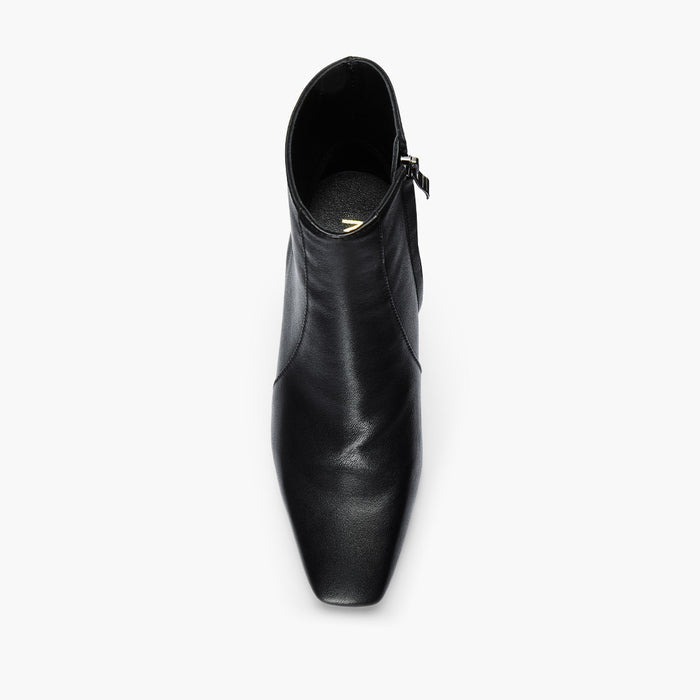 ROXANNE BLACK - leather ankle boots