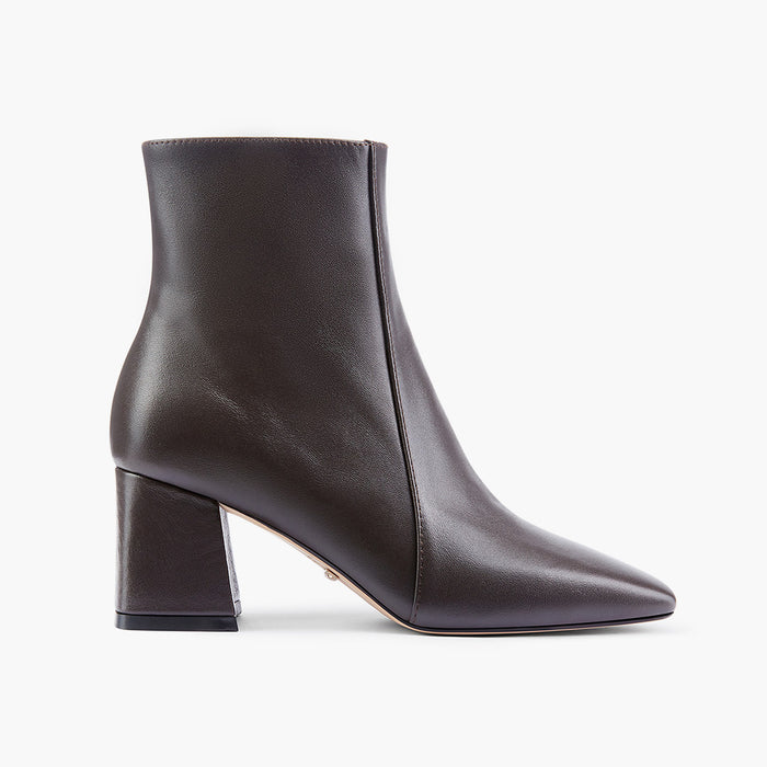 ROXANNE BROWN LEATHER - ankle boots