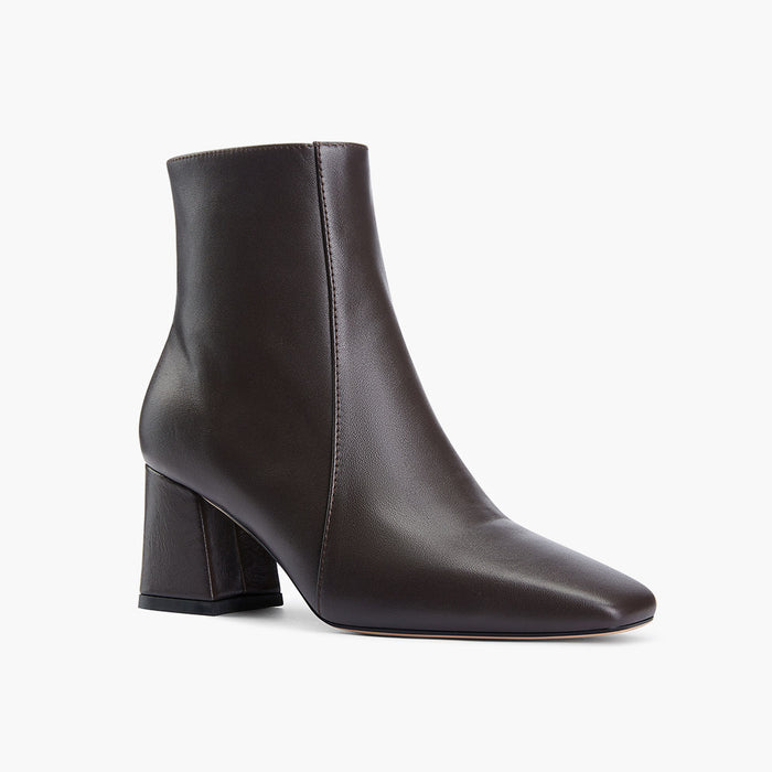 ROXANNE BROWN LEATHER - ankle boots