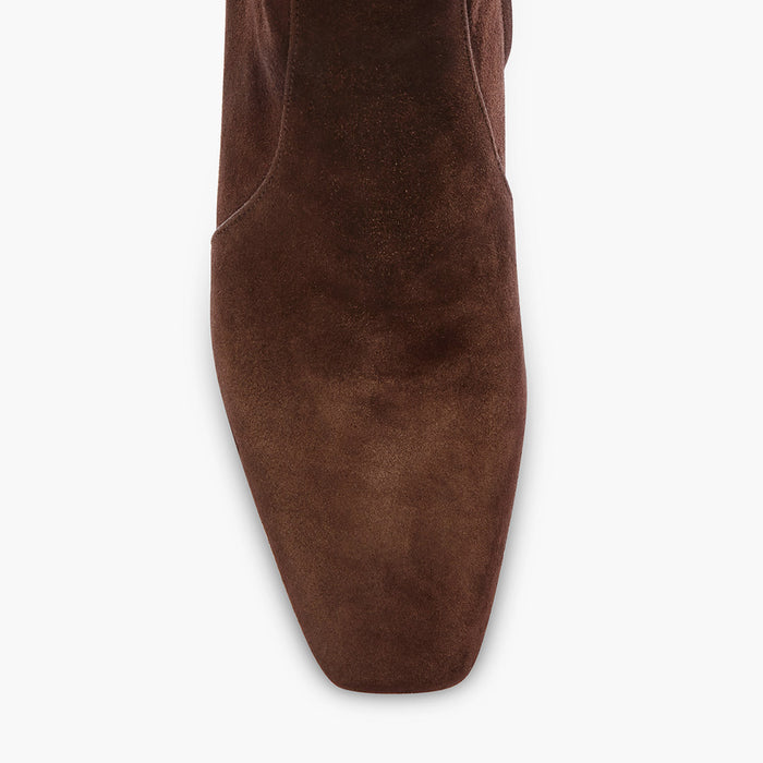 ROXANNE BROWN SUEDE - leather ankle boots
