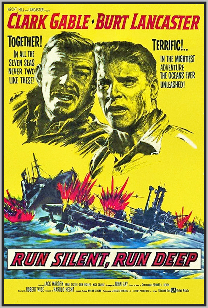 RUN SILENT RUN DEEP - 1958 - COLORIZED - CLARK GABLE