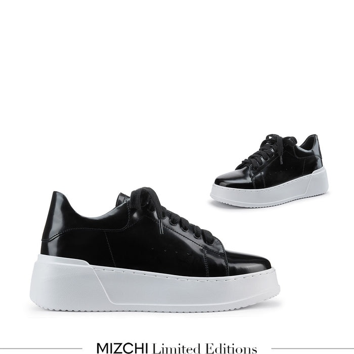 RYKER BLACK - leather sneaker