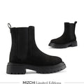 SAIGE NUBUCK - flatform chelsea boots