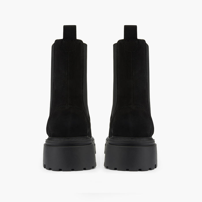 SAIGE NUBUCK - flatform chelsea boots