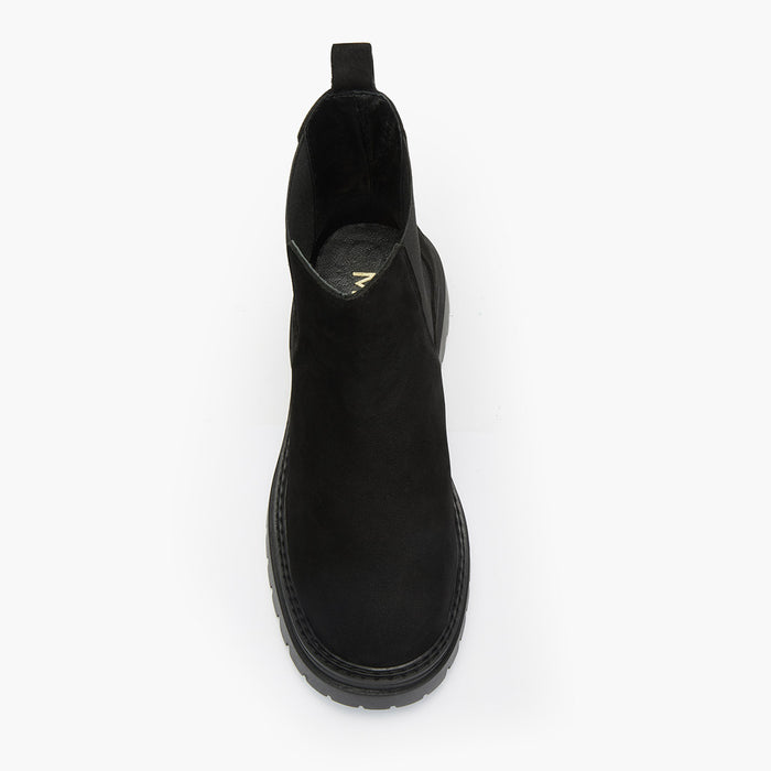 SAIGE NUBUCK - flatform chelsea boots
